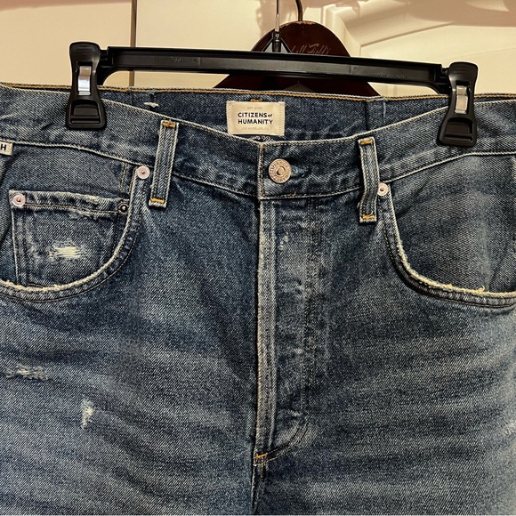 CITIZENS OF HUMANITY Horseshoe Frayed Jeans Size 29 - Picture 2 of 14